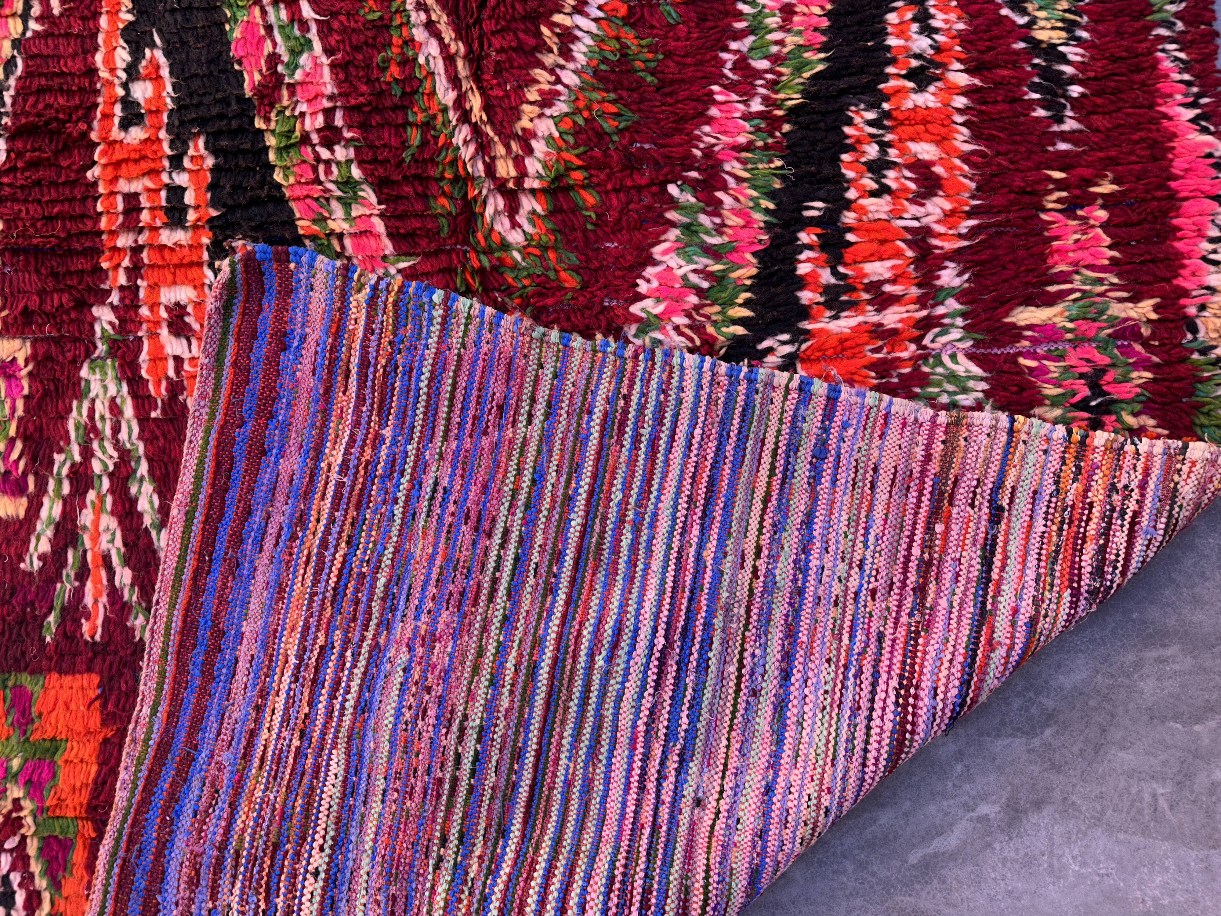 Colorful boujad Moroccan rug - 165 x 260 cm