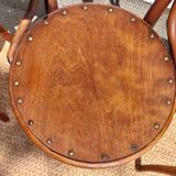 4 curved wooden bistro chairs