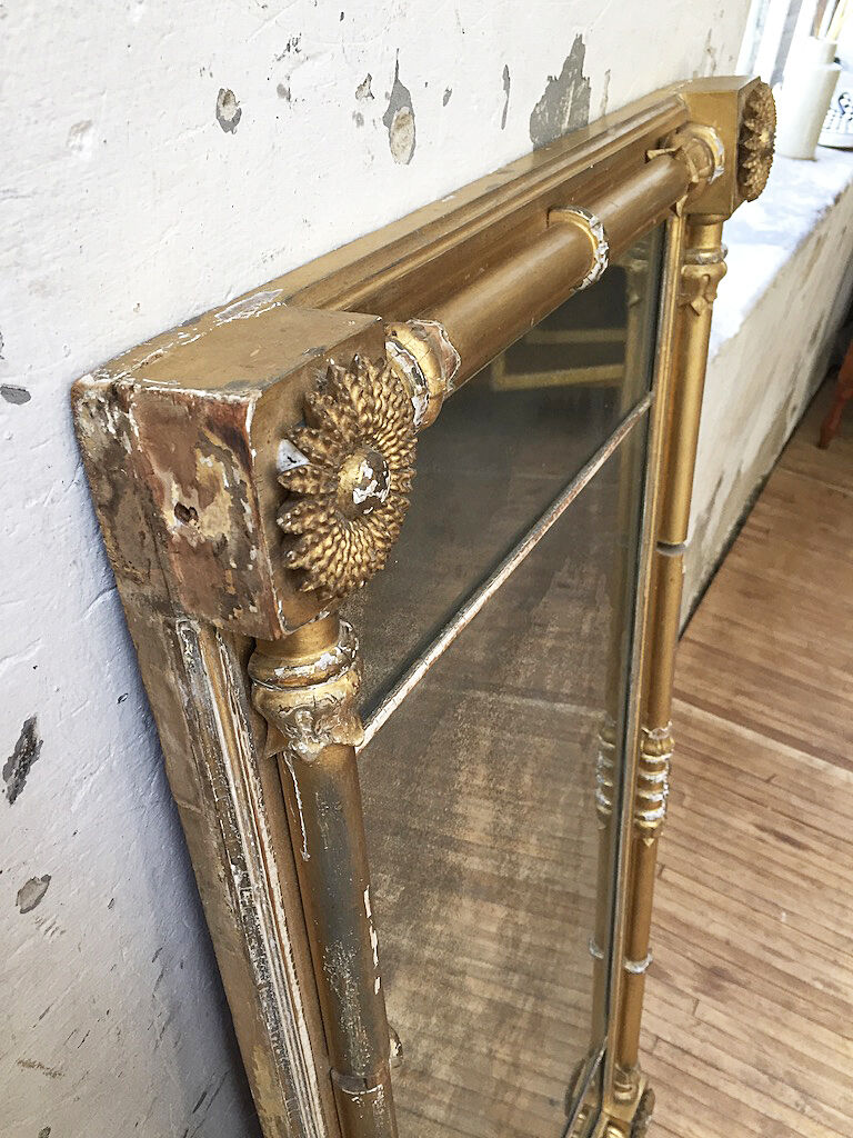 18th century mercury mirror 119x56cm