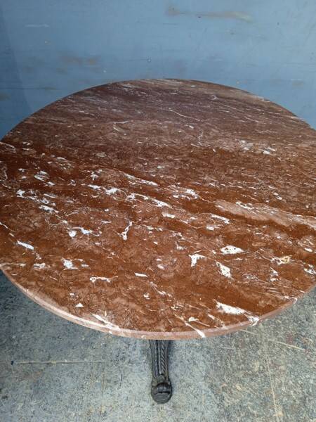 70cm marble bistro table / pedestal table