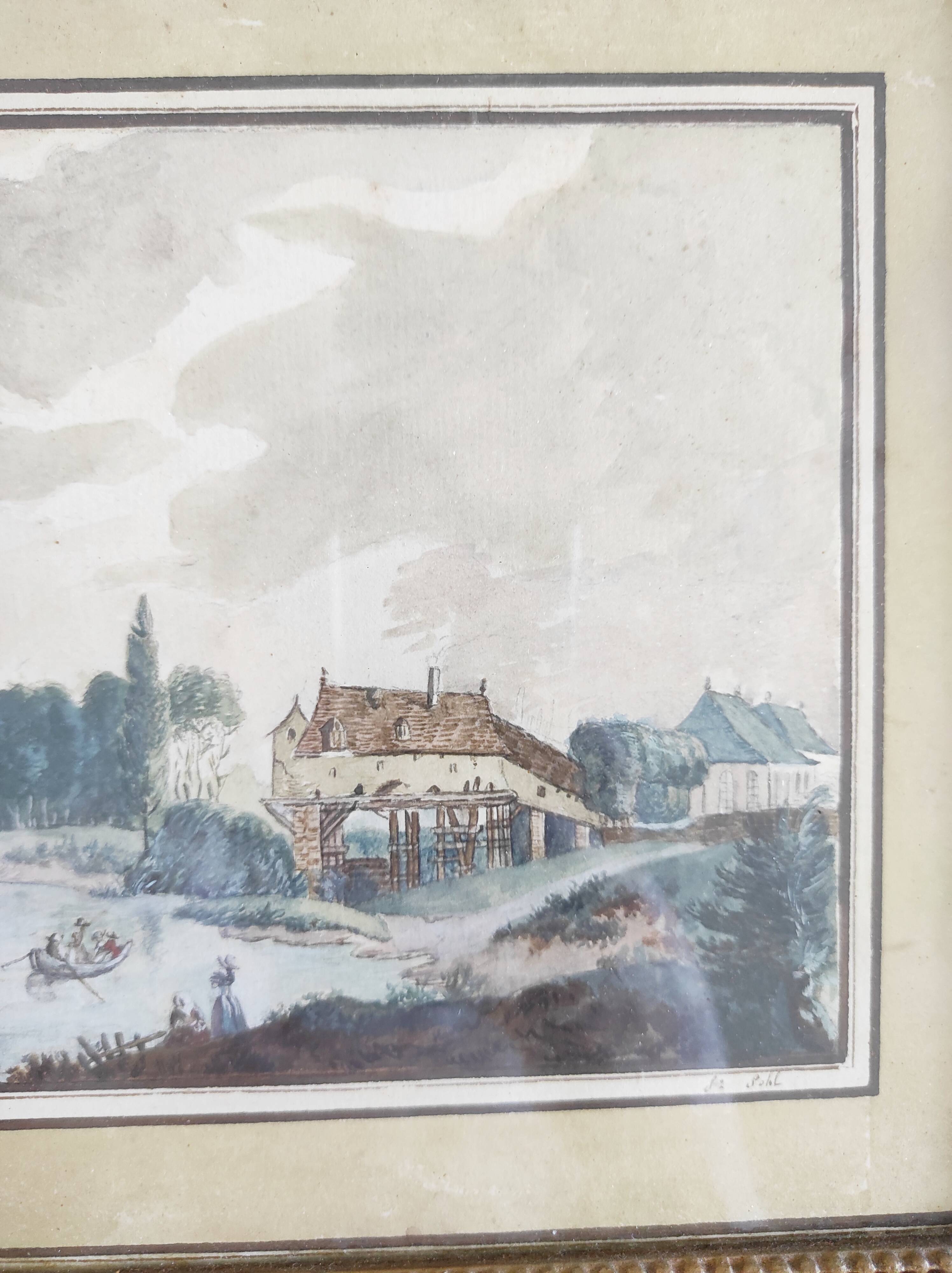 Two signed 19th century landscape watercolors