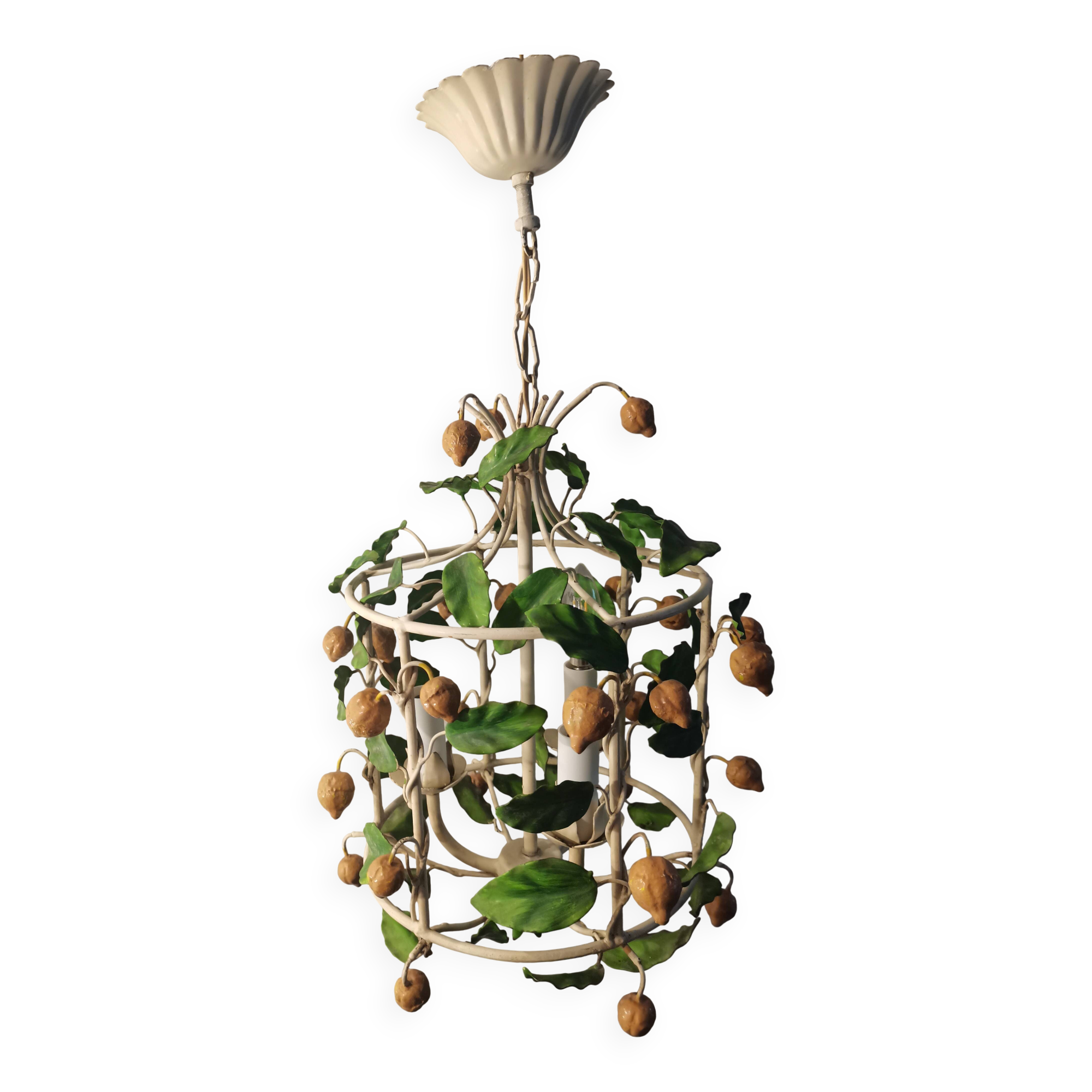 Italian Toleware chandelier from the 1960s