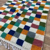 Handcrafted moroccan berber rug 213 x 160 cm