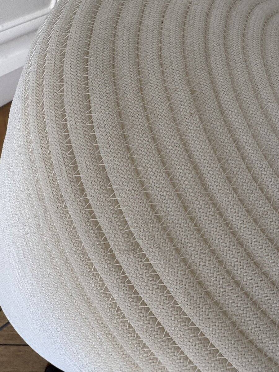 Large table lamp - woven cord shade