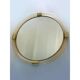 Round Torciglione Gold Murano Glass Wall Mirror by Simoeng for Simoeng