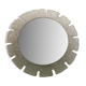 Egon hillebrand round acrylic illuminated mirror with lightening, 1970's germany