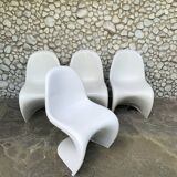 S chairs by Verner Panton for Herman Miller Fehlbaum Production, series of 4