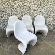 S chairs by Verner Panton for Herman Miller Fehlbaum Production, series of 4