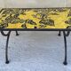 Jean Lurçat at Saint-Vincent Coffee table in wrought iron 1950