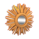 Mirror sun golden wood 32 cm 1950
