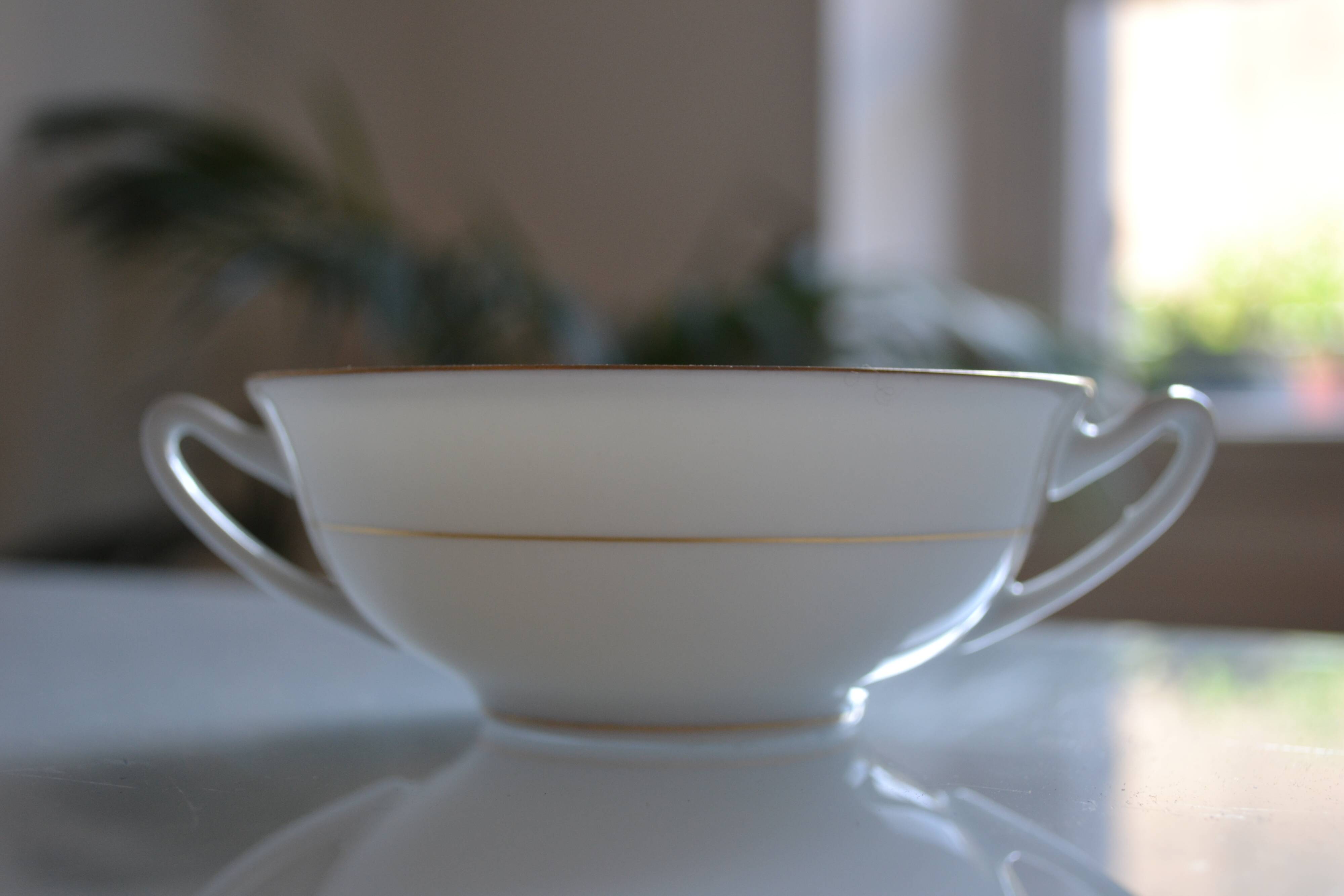 Porcelain shaking cup UC Limoges France circa 1920