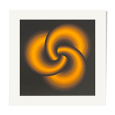 Screen printing Op Art Spirals 1975