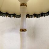 Alabaster and brass floor lamp