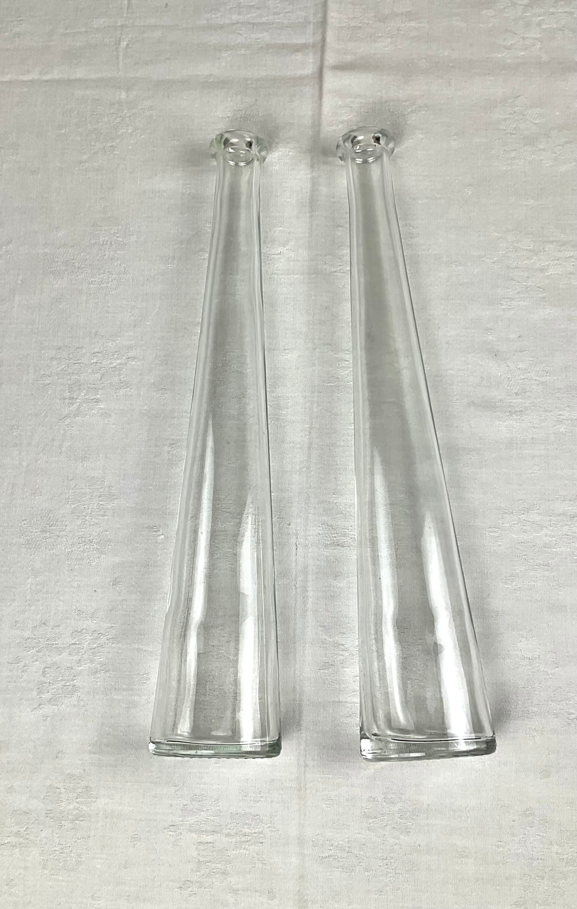 Pair of glass bottles 20 cl