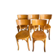 Suite de 5 chaises bistrot Baumann vintage