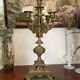 Old baroque bronze chandelier
