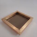 Vintage brass empty/centerpiece with engraved signature by Romeo Rega