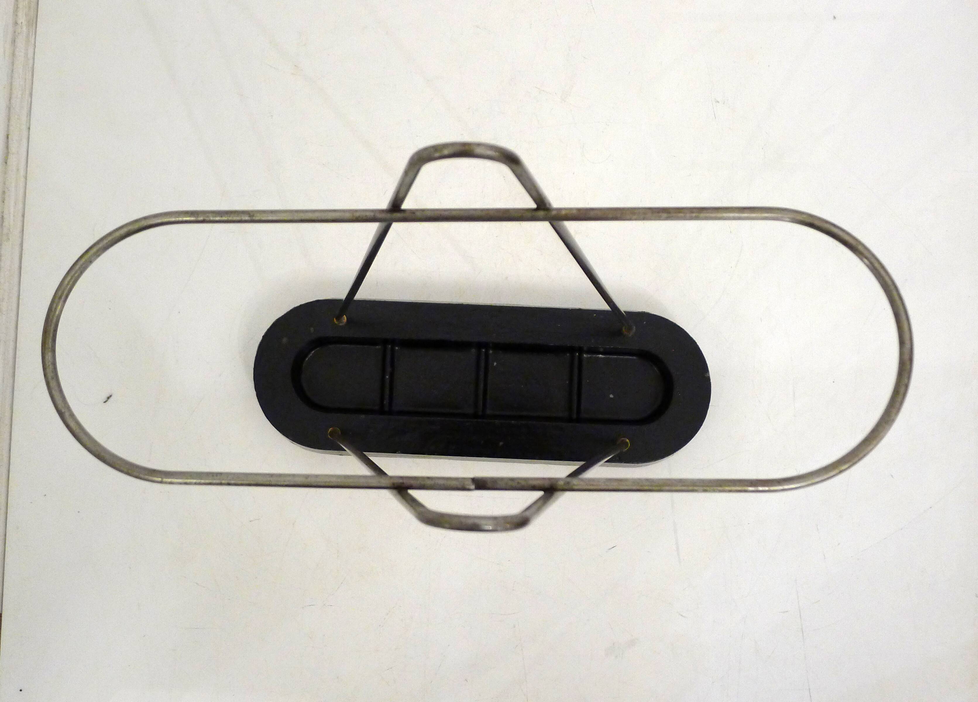 Modernist umbrella stand, Bauhaus style, in metal