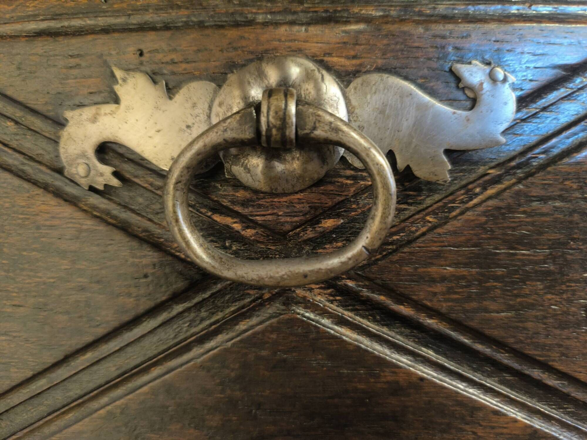 Louis xiii armoire - 17th century decoration with diamond point motif