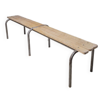 Old vintage mullca school bench - 1950s