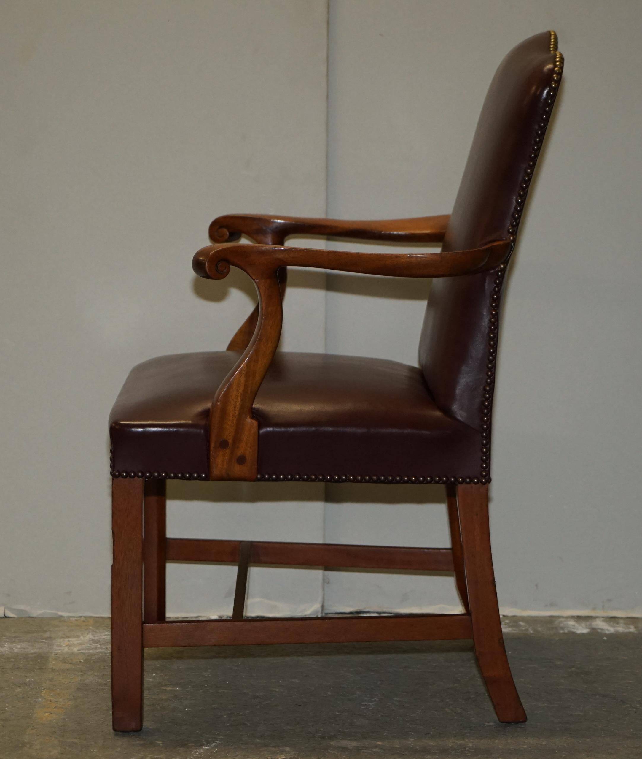 Carver office chair in Spencer House leather