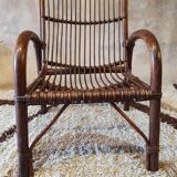 Vintage bamboo armchair 1960