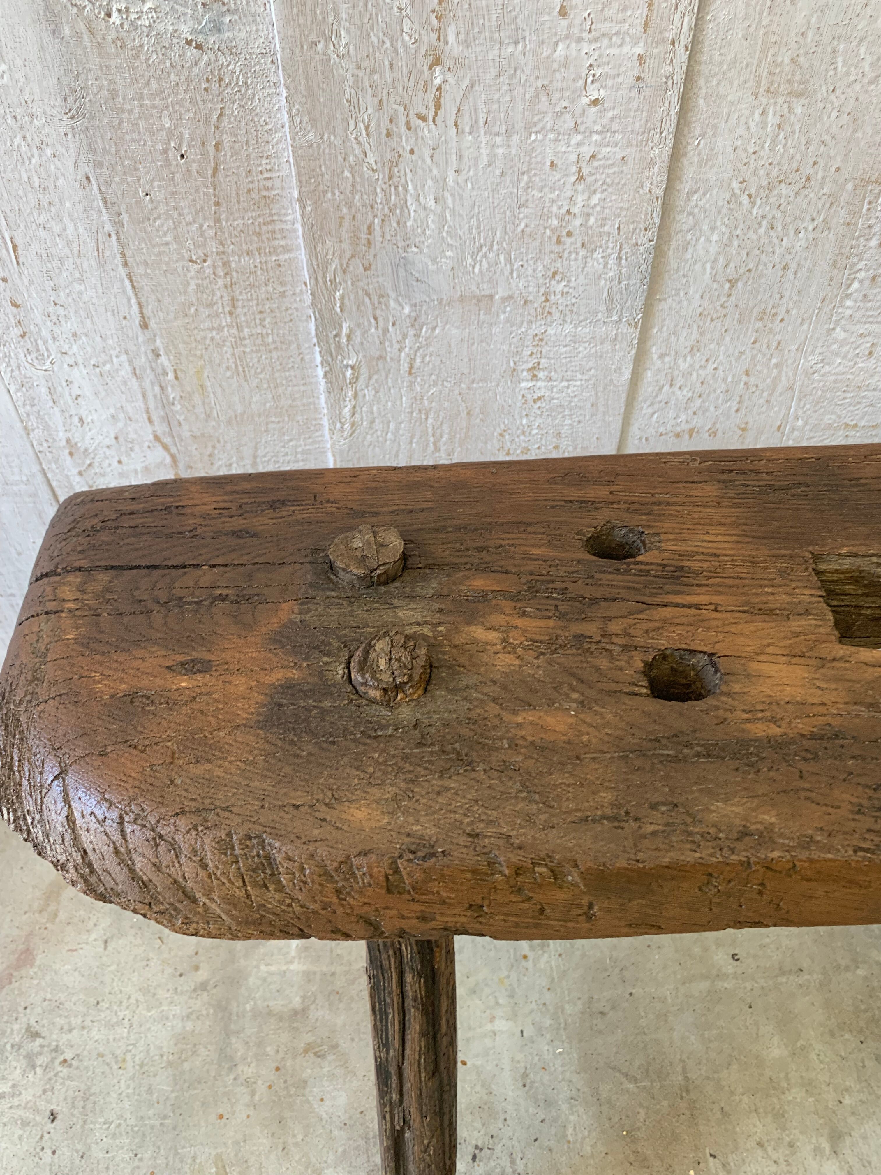 Banc  de tonnelier ancien