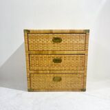 Mid-Century Modern Dresser, Rattan