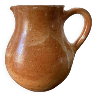 Glazed stoneware pitcher