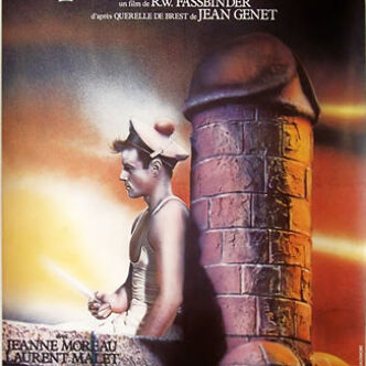 Affiche cinéma originale 1982.Querell.rare,entoilée