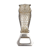 Decapsulateur chouette en métal argenté longueur 14 cm