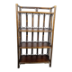 Brown rattan shelf