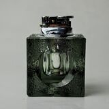 Black ice lighter by Antonio Imperatore, murano glass, Italy, 1970