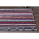 1970s vintage Turkish Oushak handmade wool cotton pink runner rug 88x477