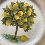 Lemon tree pattern dessert plates - Italian ceramic