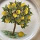 Lemon tree pattern dessert plates - Italian ceramic