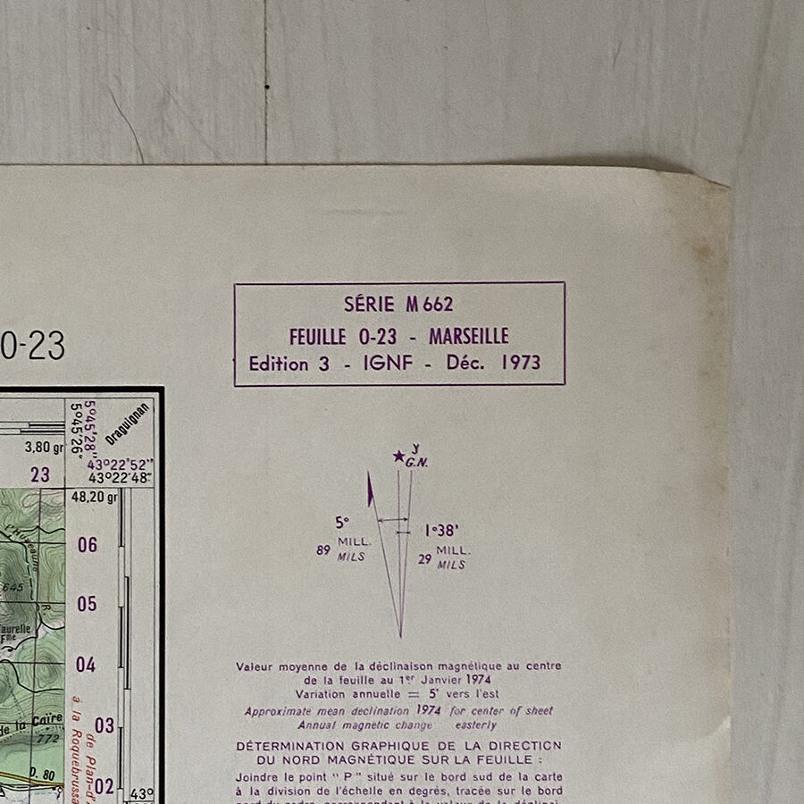 Map Marseille 1973