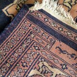 Handmade vintage Uzbek Bukhara rug 64cm x 65cm 1960s - 1C1176