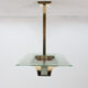 Brass art deco Atelier Petitot ceiling light