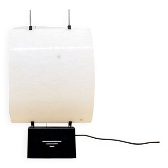 Metal table lamp from Murano and Murano glass by Alox Italia 1980s