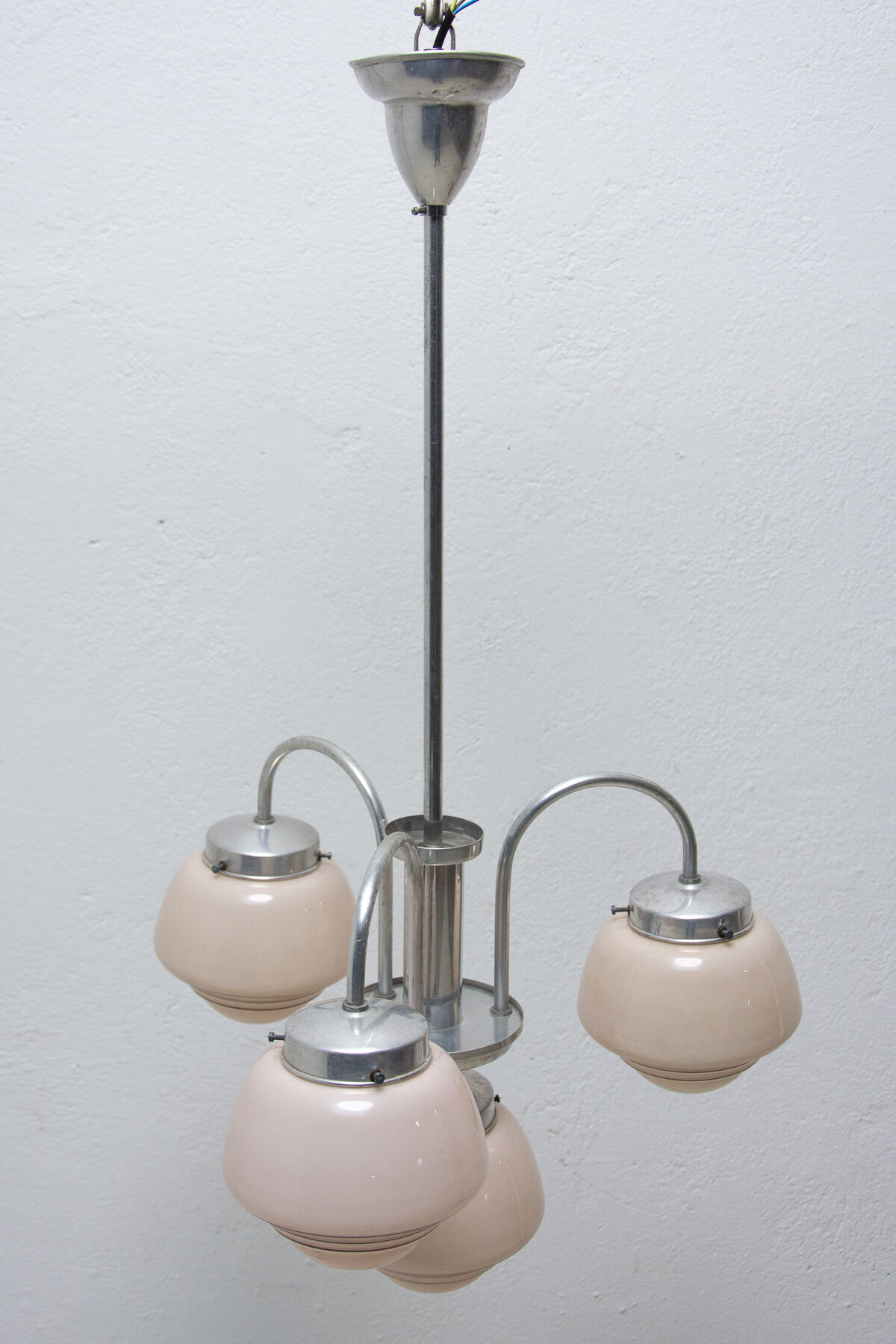 Lustre Art déco à trois bras, années 1930