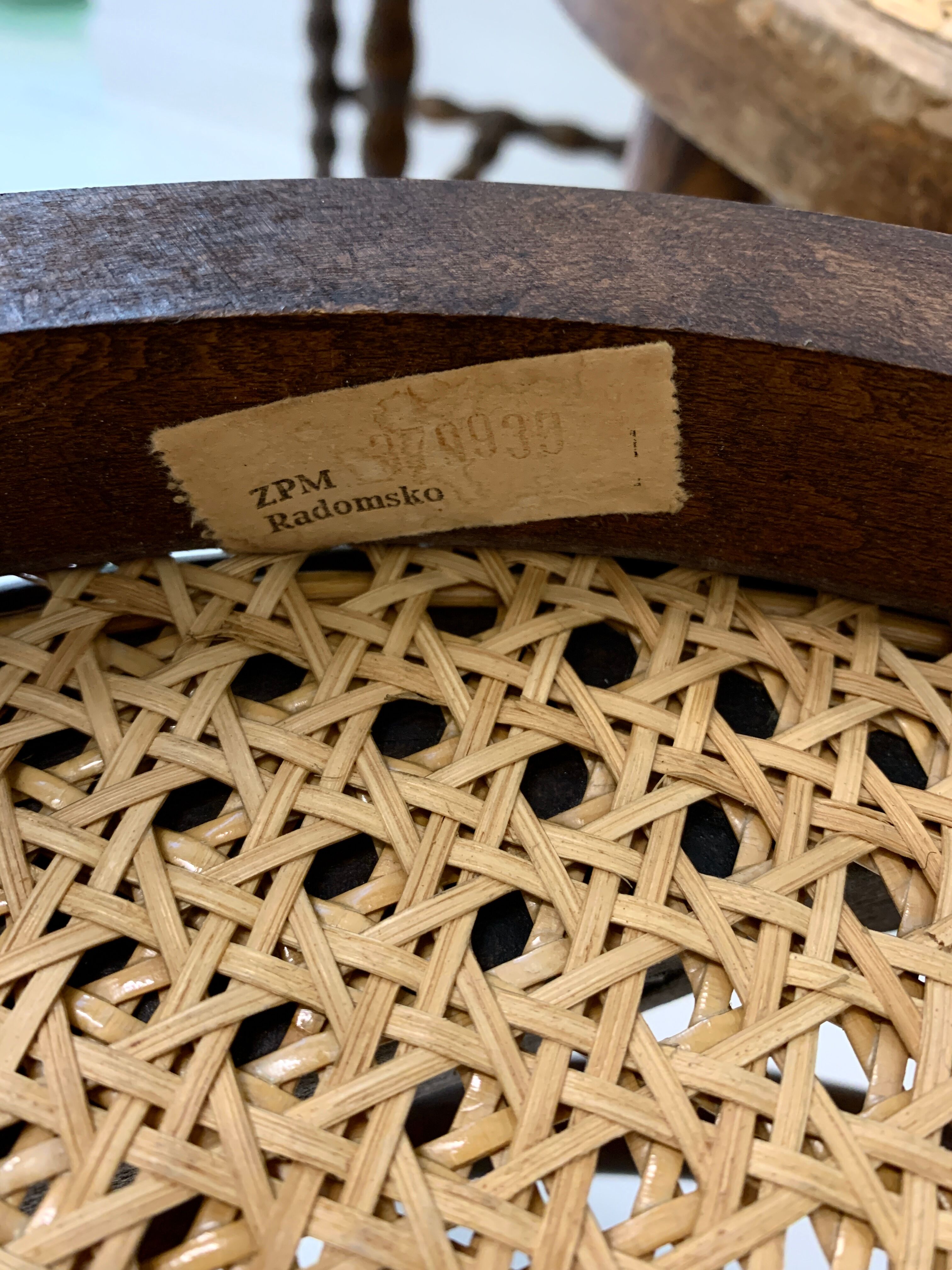 Set of 4 thonet chairs zpm radomsko