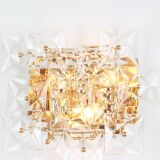 1 of 2 Superb Extra Large Crystal Wall Sconce by Kinkeldey, Germany, 1970s