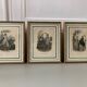 3 fashion engraving paintings