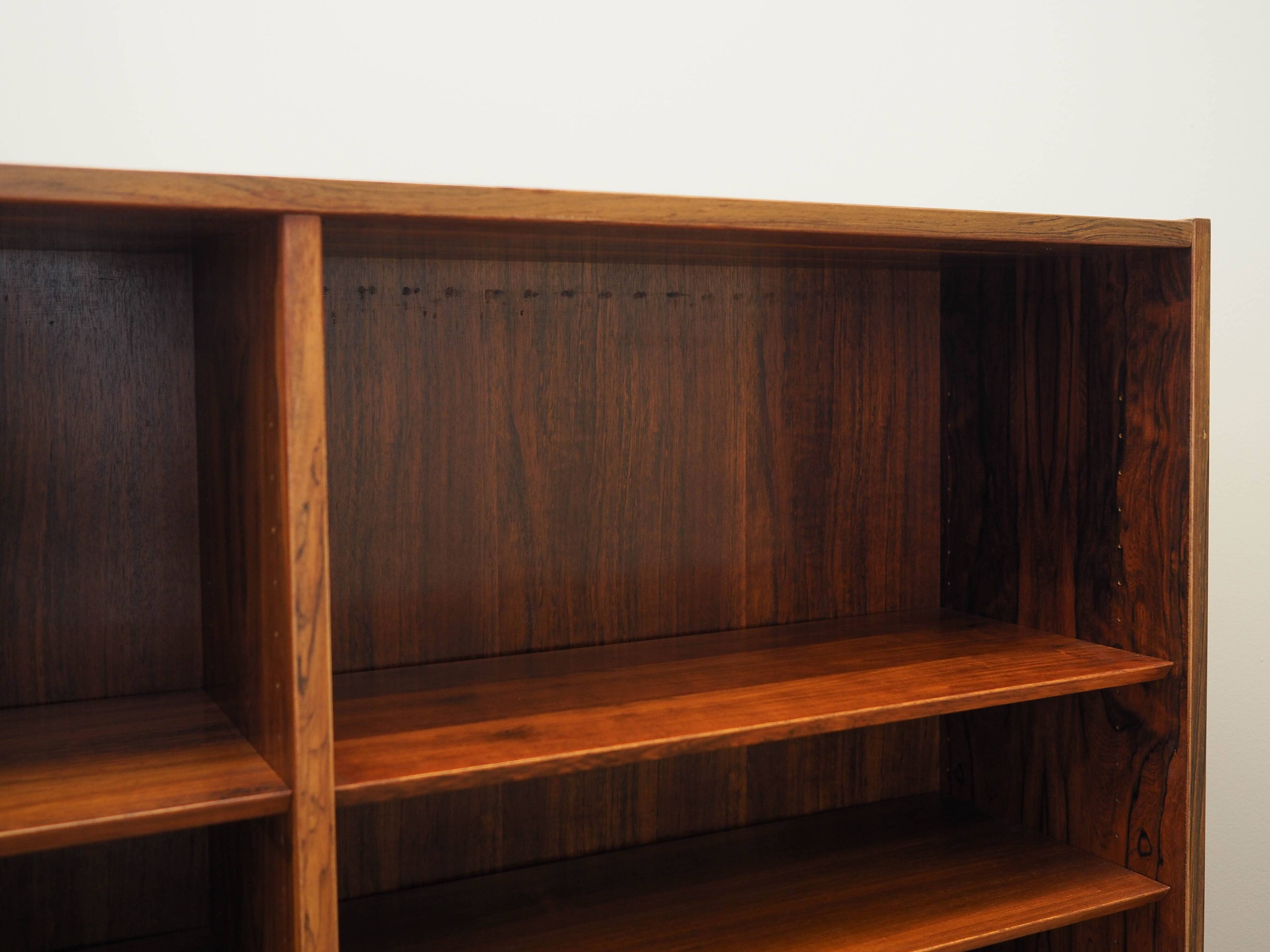 Rosewood bookcase, Danish design, 1970s, manufacturer: Hundevad