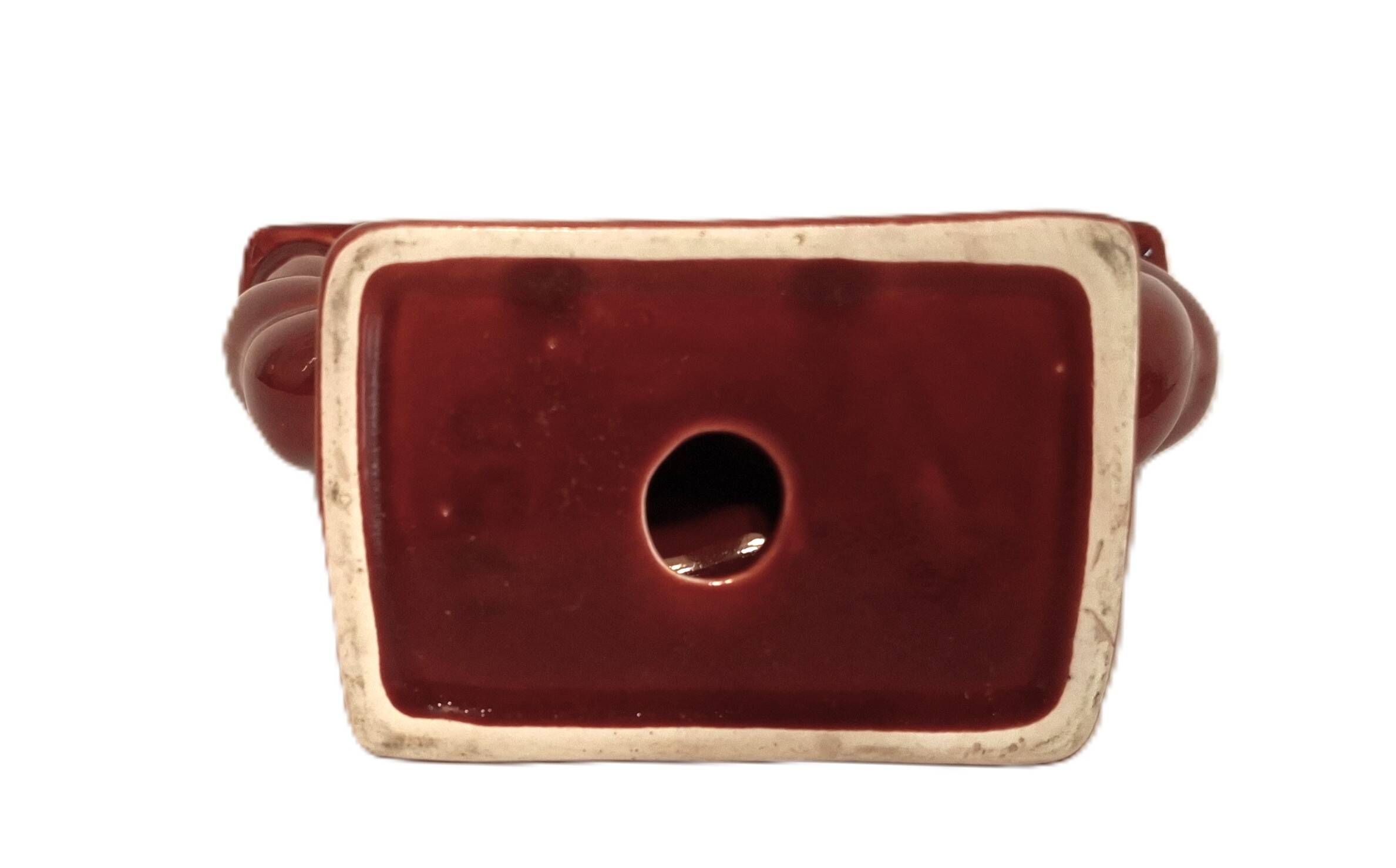 Twisted candle holder from the 1950s in ceramic.