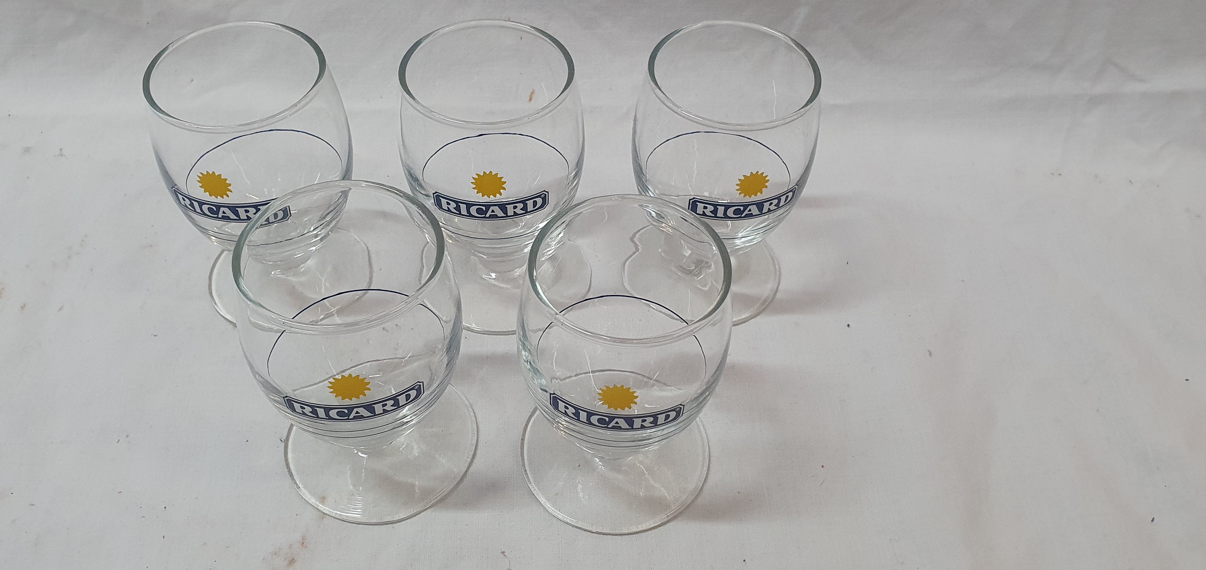 5 ricard glasses
