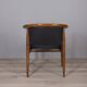 Ensemble de 4 chaises vintage en bois et cuir des années 1960 conçues par isa bergamo