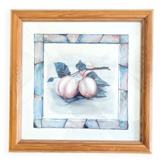 Illustration of peaches
