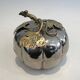Silver-plated and brass pumpkin ice bucket